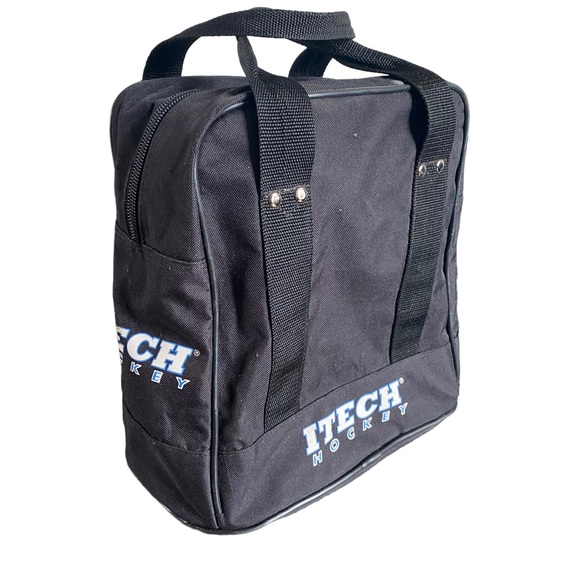 iTech Bags Itech Hockey Bag Black Gear Nylon Puck Carry Handles